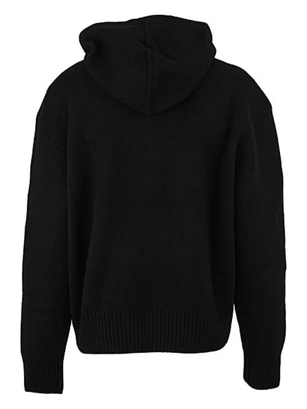 Big Heart Logo Hoodie Black - AMI - BALAAN 4