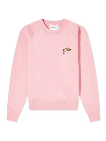 Oly Hot Dog Patch Vintage Cotton Sweatshirt Pink - MAISON KITSUNE - BALAAN 1