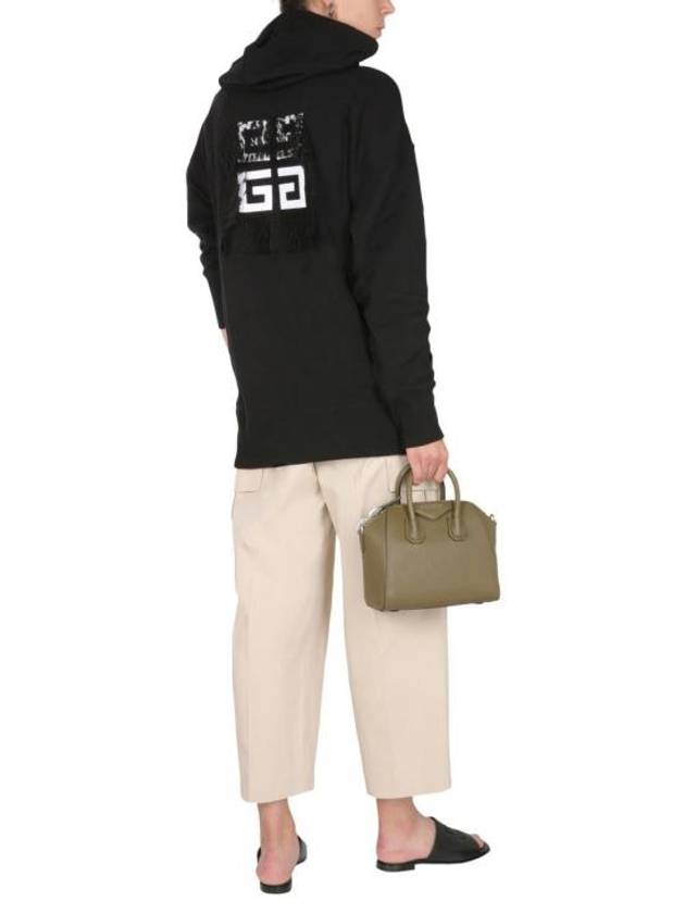 Lace Oversized Hoodie Top Black - GIVENCHY - BALAAN 3