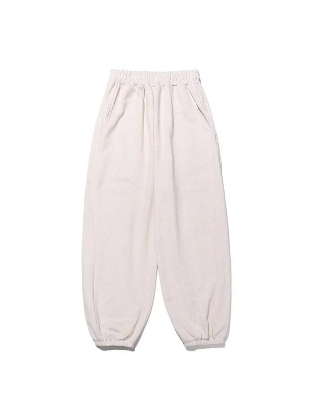 Wide Training Pants Oatmeal - TAILOR STUDIO - BALAAN 1