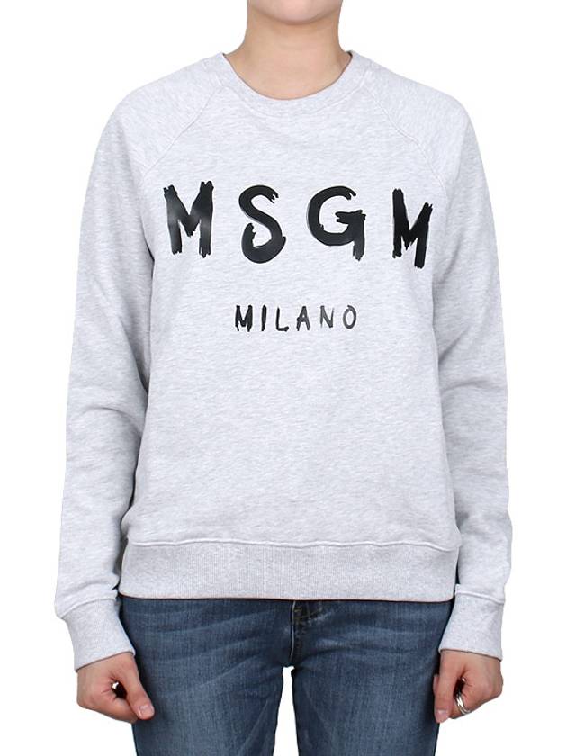 logo print sweatshirt gray - MSGM - BALAAN 2
