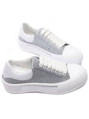 Plimsol Glitter Low Top Sneakers Grey - ALEXANDER MCQUEEN - BALAAN 6