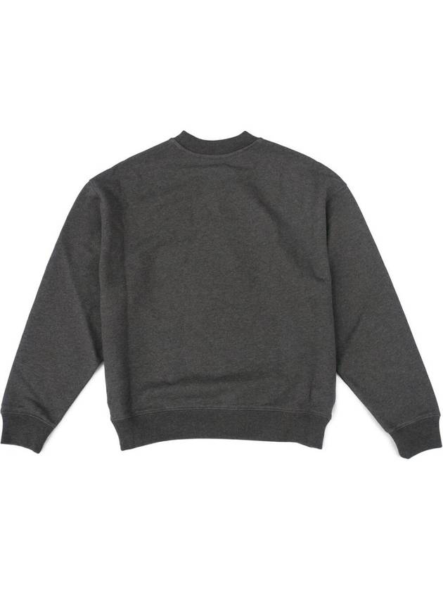 Embroidered Logo Cotton Sweatshirt Grey - PATOU - BALAAN 3