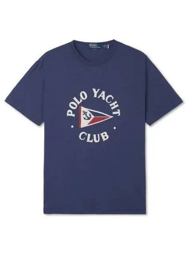 Classic fit polo yacht club t shirt blue - POLO RALPH LAUREN - BALAAN 1