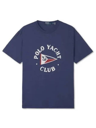 Classic fit polo yacht club t shirt blue - POLO RALPH LAUREN - BALAAN 2