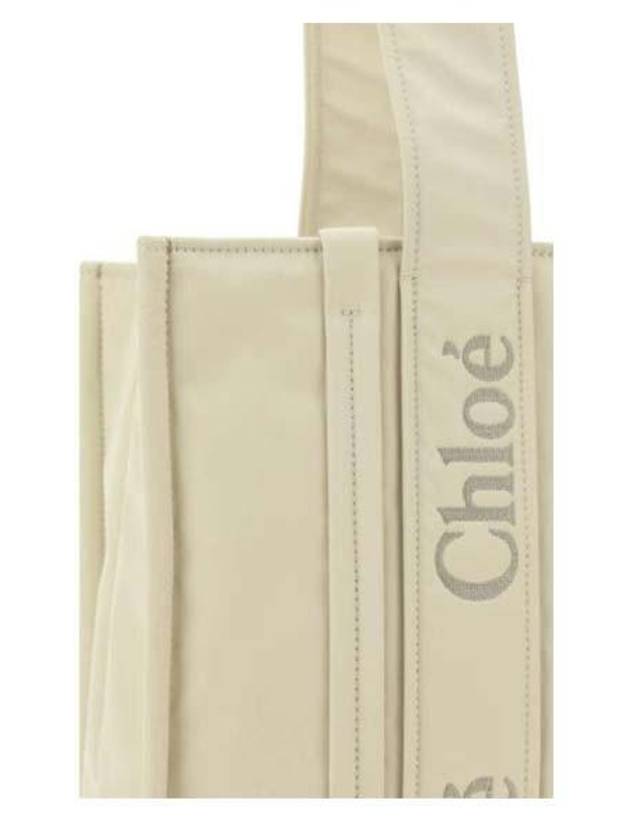 Woody Medium Tote Bag Ivory - CHLOE - BALAAN 4