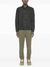 Organic Cotton Shirt Zip Up Jacket Black - STONE ISLAND - BALAAN 3