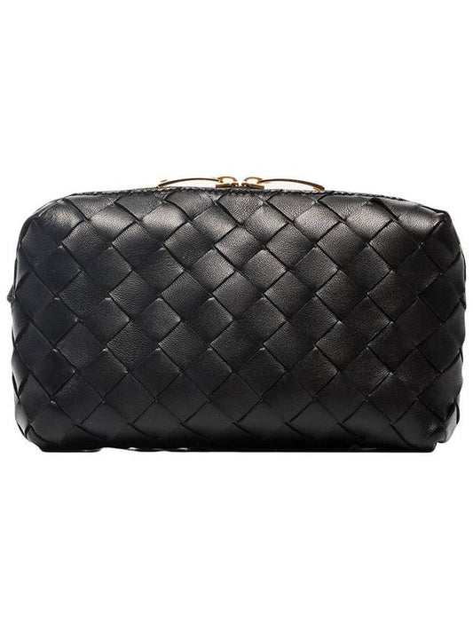 Intrecciato Mini Cross Bag Black - BOTTEGA VENETA - BALAAN 2