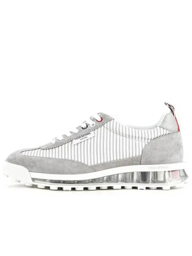 Tech Runner Panel Low Top Sneakers Grey - THOM BROWNE - BALAAN 2