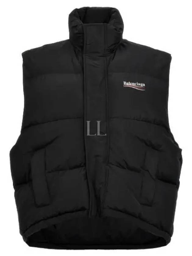 Cocoon Logo Print Padded Vest Black - BALENCIAGA - BALAAN 2