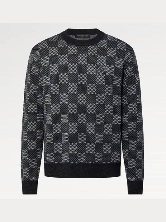 1AFWHY Damier wool crew neck - LOUIS VUITTON - BALAAN 1