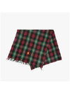 PC1370 611 Pony Outdoor Crinkle Plaid Check Fringe Muffler - POLO RALPH LAUREN - BALAAN 4