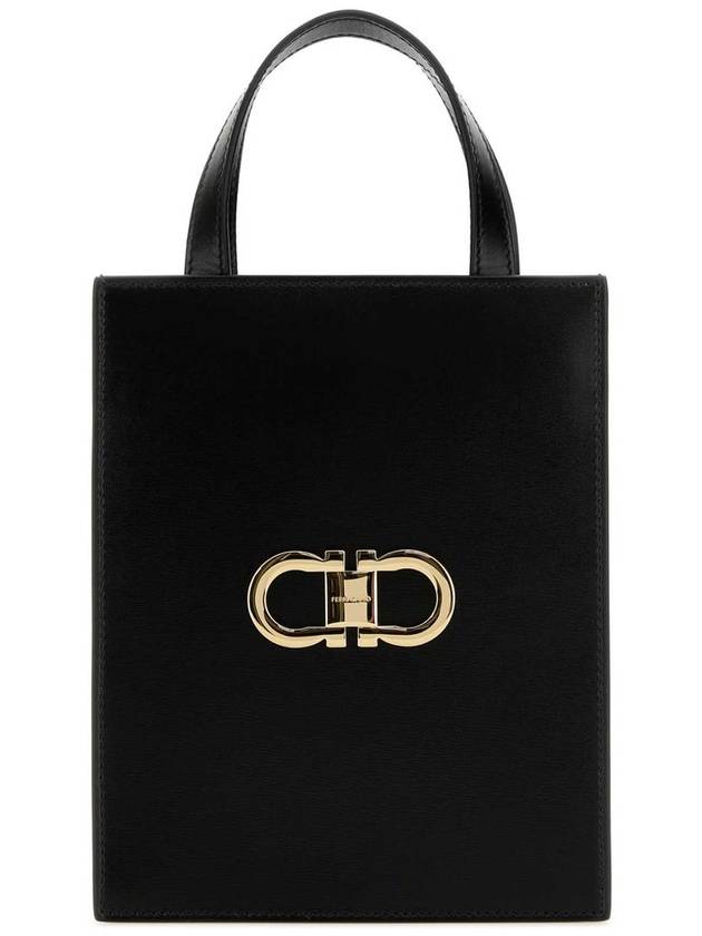 Mini Tote Bag Black - SALVATORE FERRAGAMO - BALAAN 2