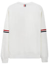 Men's Milan Stitch Armband Crew Neck Knit Top White - THOM BROWNE - BALAAN 3