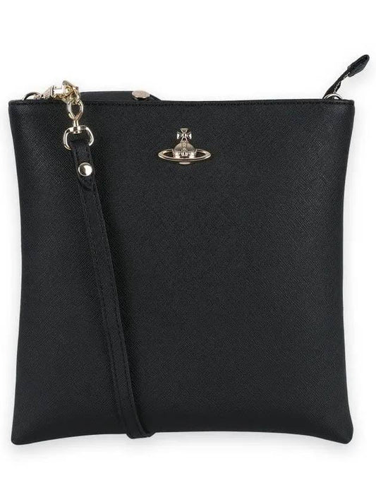 Logo Plaque Square Cross Bag Black - VIVIENNE WESTWOOD - BALAAN 2