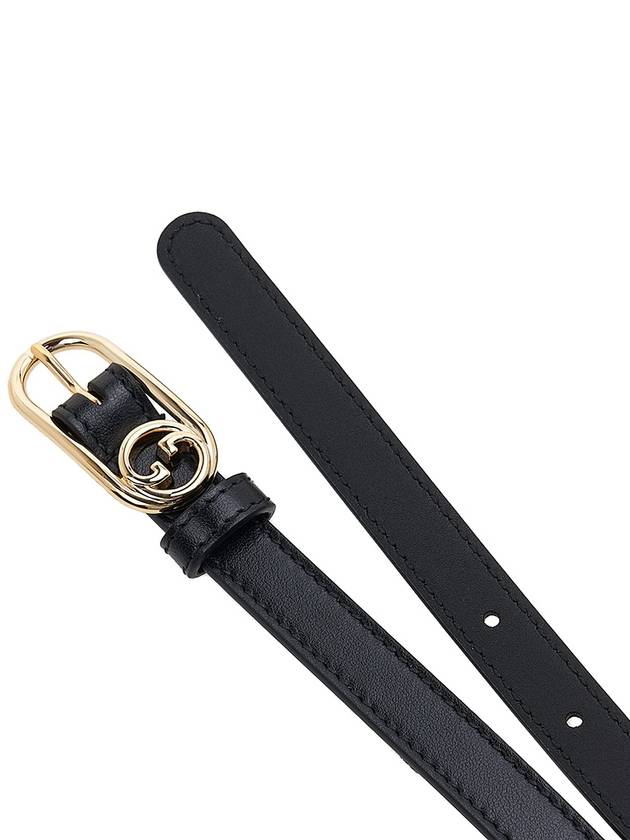 Round Interlocking G Belt Black - GUCCI - BALAAN 9