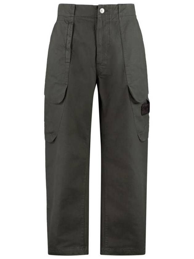 Shadow Project Cotton Nylon Cargo Straight Pants Green - STONE ISLAND - BALAAN 1