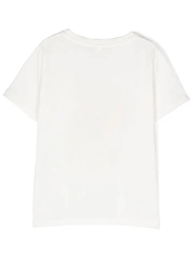 Kids Logo Print T Shirt TS8C81 Z0434 101 - STELLA MCCARTNEY - BALAAN 3