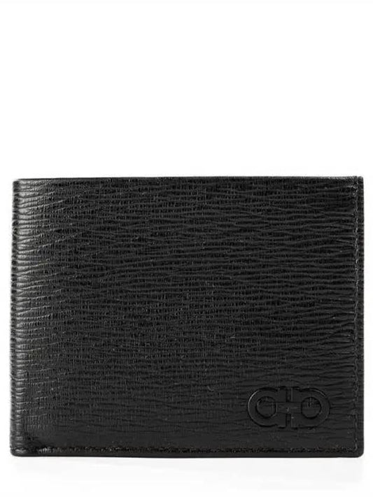 ID Window Gancini Half Wallet Black - SALVATORE FERRAGAMO - BALAAN 2