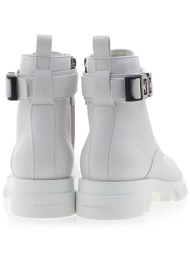 4G Leather Ankle Boots White - GIVENCHY - BALAAN 5