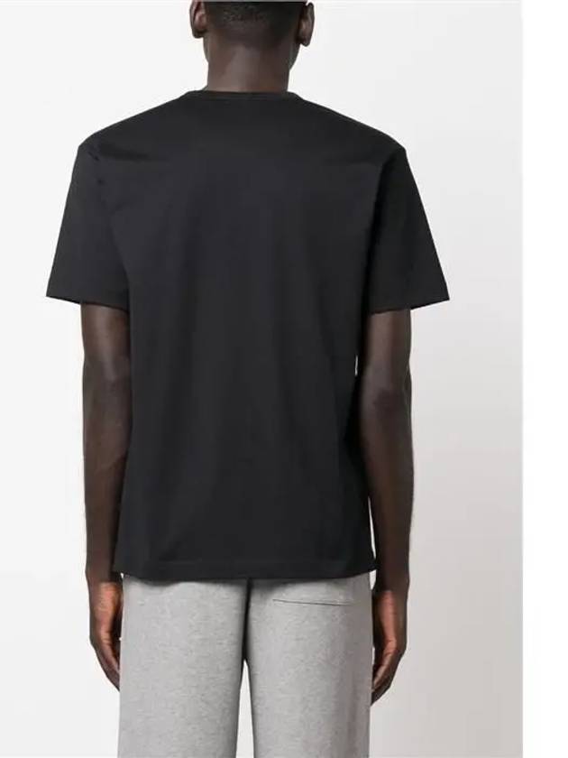 Face Logo Crew Neck Short Sleeve T-Shirt Black - ACNE STUDIOS - BALAAN 6