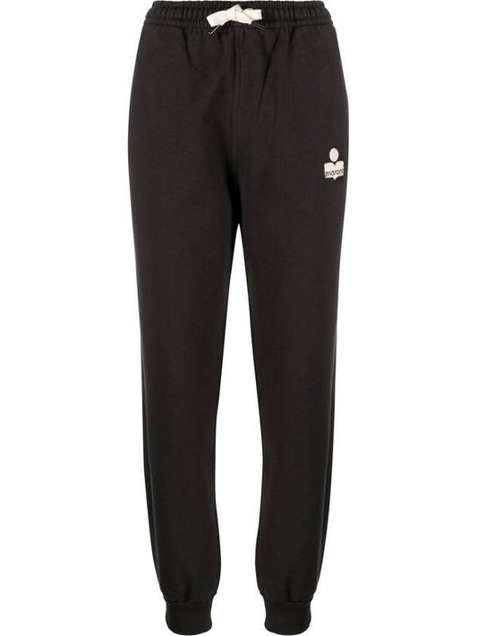 Etoile Malona MALONA Logo Jogger Pants Black - ISABEL MARANT - BALAAN 1