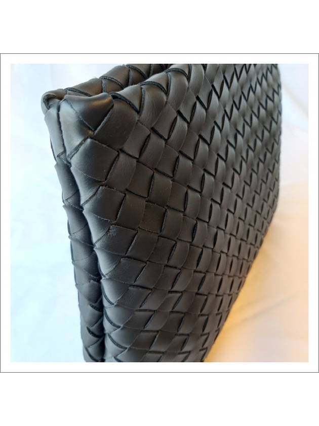 Intrecciato Document Clutch Bag Black - BOTTEGA VENETA - BALAAN 6