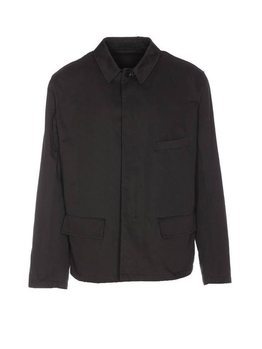 Workwear Boxy Fit Jacket Black - LEMAIRE - BALAAN 1