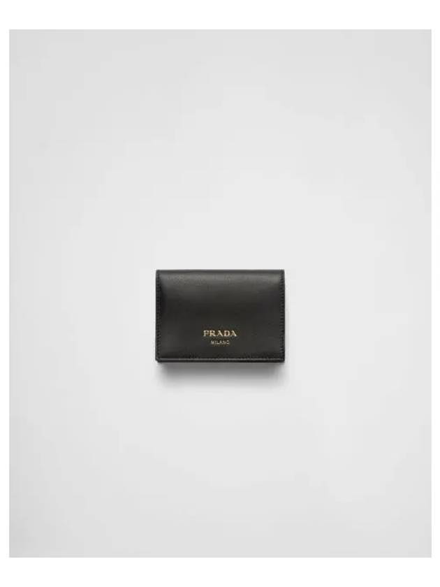 Small Leather Wallet Black - PRADA - BALAAN 2