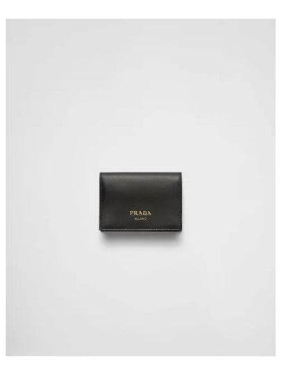 Small Leather Wallet Black - PRADA - BALAAN 2