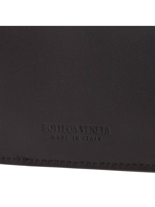 Intrecciato Two-Tone Zipper Card Wallet Fondente - BOTTEGA VENETA - BALAAN.