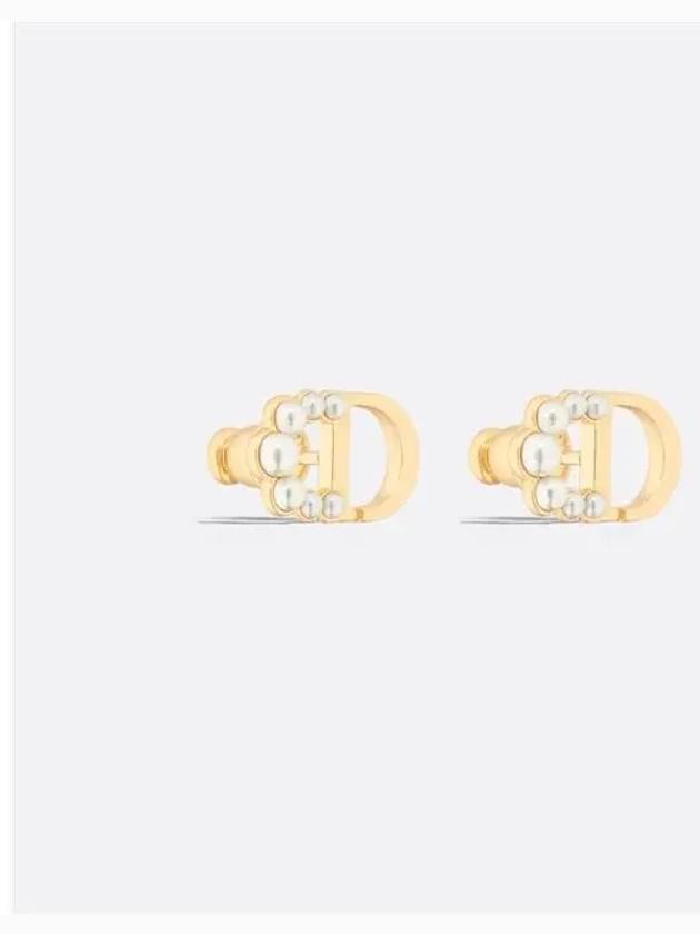 Petit CD Mini Stud Earrings Gold - DIOR - BALAAN 2