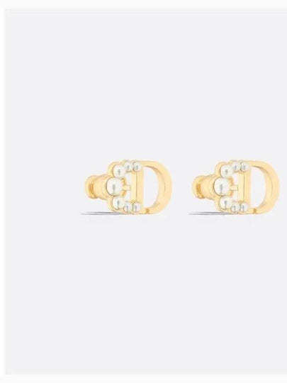 Petit CD Mini Stud Earrings Gold - DIOR - BALAAN 2