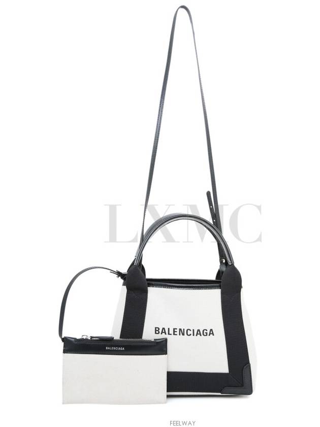 Cabas XS Canvas Leather Tote 390346 Cross Bag - BALENCIAGA - BALAAN 5