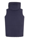 Zipper Hooded Oversized Down Vest Navy - JIL SANDER - BALAAN 5