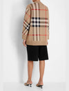 Check Technical Jacquard Wool Knit Top Beige - BURBERRY - BALAAN 4