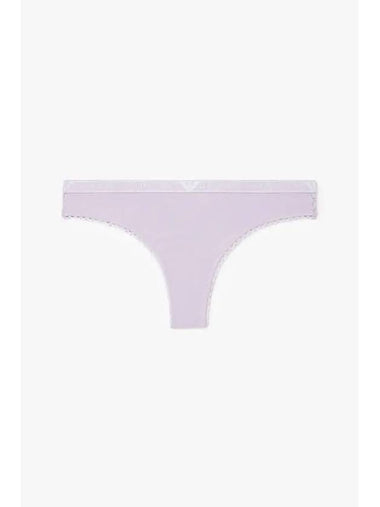 UNDERWEAR Women s Flower Embroidery Brazilian Briefs Violet - EMPORIO ARMANI - BALAAN 1