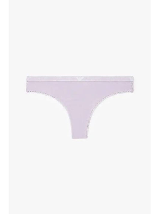 UNDERWEAR Women s Flower Embroidery Brazilian Briefs Violet - EMPORIO ARMANI - BALAAN 1