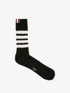RWB Diagonal Bar High Socks Black - THOM BROWNE - BALAAN 4