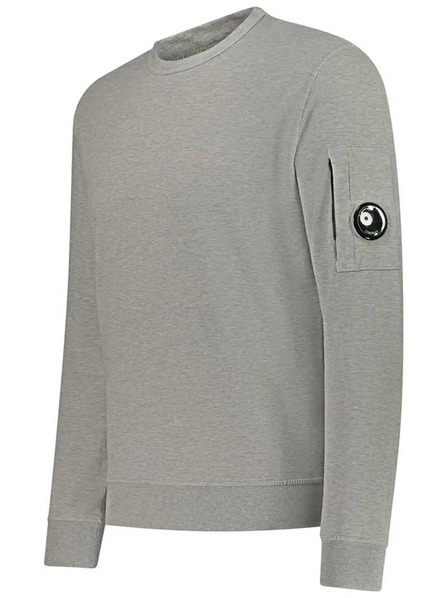 Light Fleece Crew Neck Sweatshirt Grey - CP COMPANY - BALAAN 5