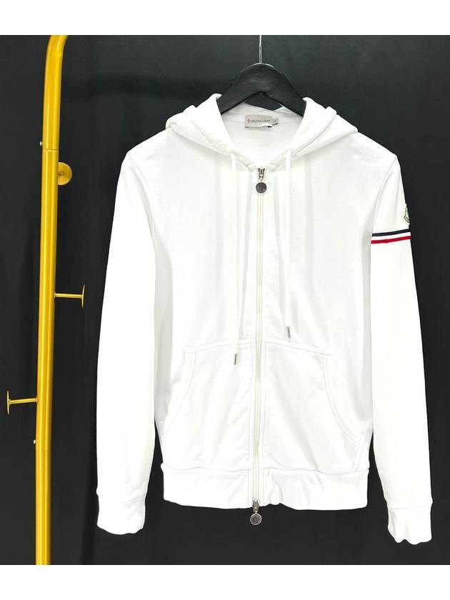 Wapen Patch Hooded Zip Up White S Size - MONCLER - BALAAN 1