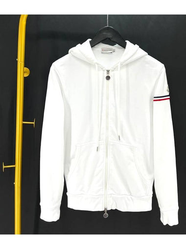 Wapen Patch Hooded Zip Up White S Size - MONCLER - BALAAN 1