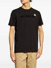 Logo Patch T Shirt Black 8C000 24 8390T - MONCLER - BALAAN 3