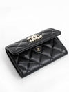 24SS PreCollection Pearl CC Classic Snap Card Wallet Lamb Skin AP3813 B15723 94305 - CHANEL - BALAAN 7