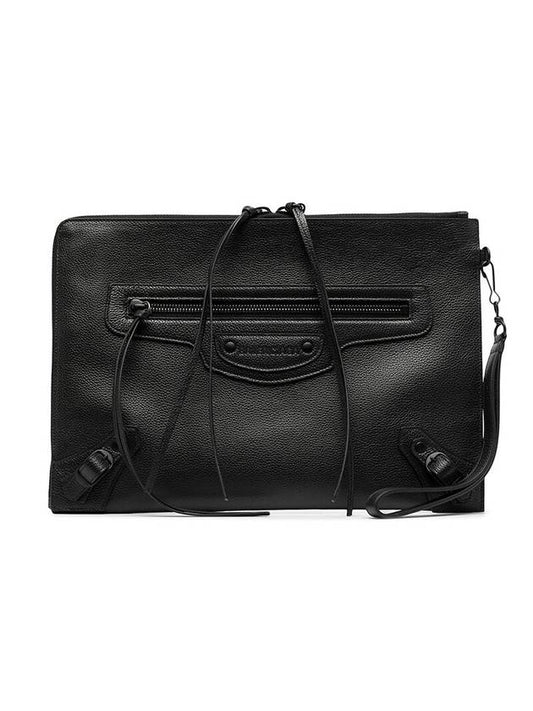 Large Motor City Clutch Bag Black - BALENCIAGA - BALAAN.