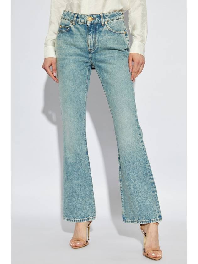 Balmain Jeans With Flared Legs, Women's, Blue - BALMAIN - BALAAN 3