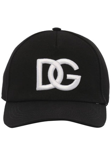 Embroidery Logo Baseball Ball Cap Black - DOLCE&GABBANA - BALAAN 1