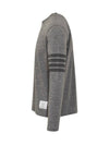 4-Bar Long Sleeve T-Shirt Grey - THOM BROWNE - BALAAN 4