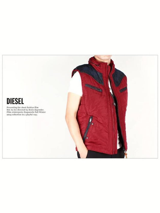 Men WEMIL denim washing color combination vest 40G - DIESEL - BALAAN 2