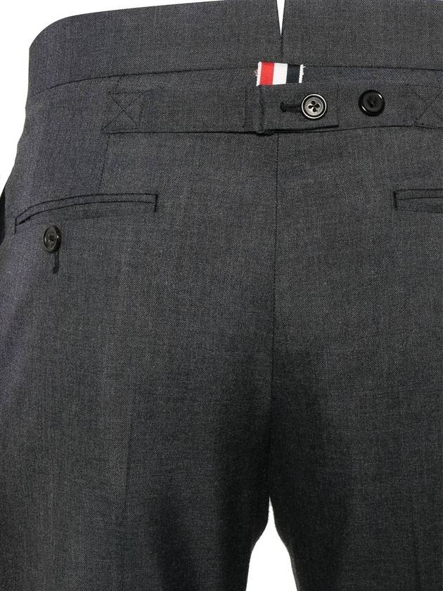 School Uniform Mid Rise Skinny Slacks Dark Navy - THOM BROWNE - BALAAN 4